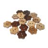 17mm Flower Coconut Button