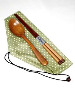Wooden Chopstick & Spoon set