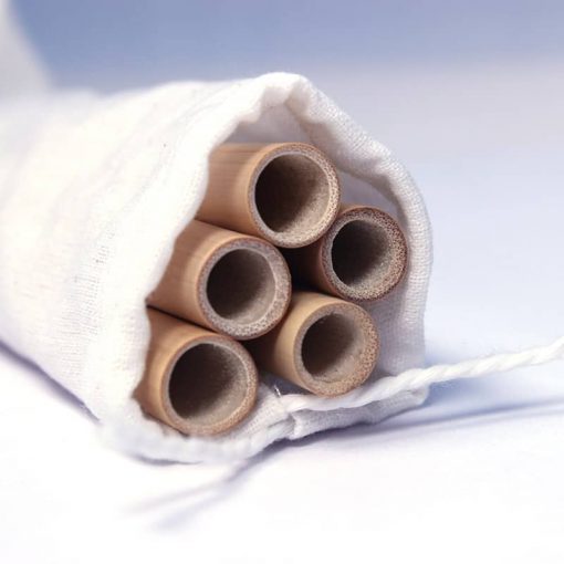 Handmade reusable bamboo drinking straws
