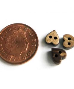 7mm Heart Coconut Button