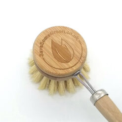 Bamboo Washing Up Brush 5cm - Brush With Handle