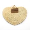 heart shaped natural loofah sponge plastic free exfoliating scrubby by Save Some Green