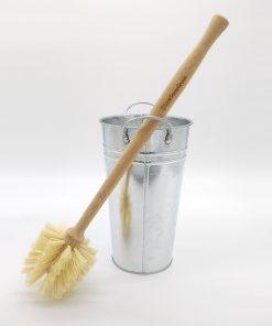 Bamboo Toilet Brush and Bucket
