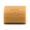 Faith in Nature Coconut vegan soap bar on white background