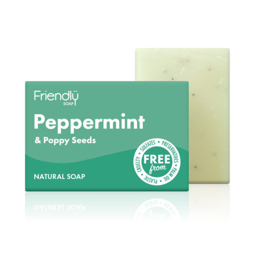 Friendly Peppermint & Poppy Seed Soap Bar