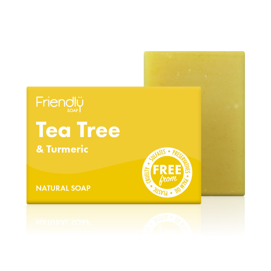 Friendly Tea Tree & Turmeric Soap Bar Save Some Green