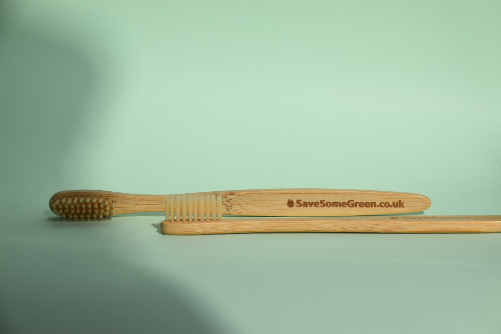 Image of two Save Some Green Bamboo Toothbrushes